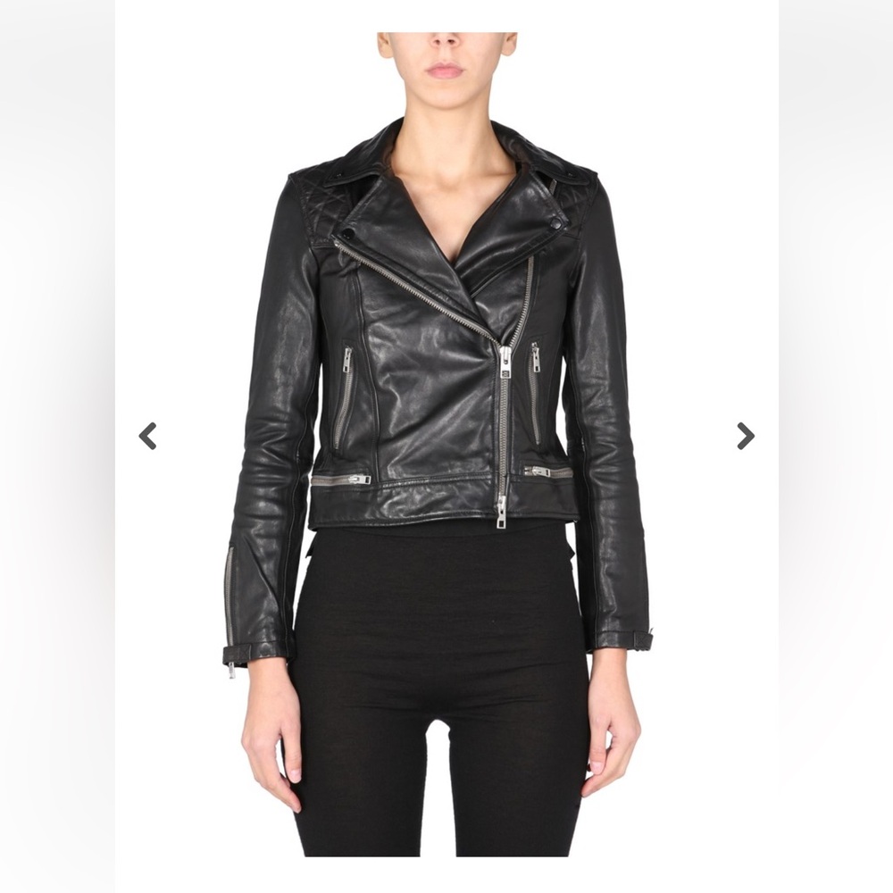 All Saints Leather Conroy Moto Jacket